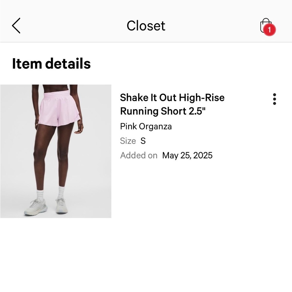 Shake It Out High-Rise Running Shorts - Pink Organza